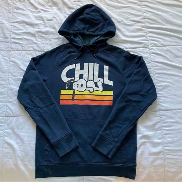 Peanuts Snoopy Chill Graphic Sweatshirt Hoodie - Picture 2 of 6